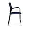 Lesro Newport Hip Chair Metal Frame, Black, RF Blueberry Back, MD Ink Seat NP1161 - alternate 3